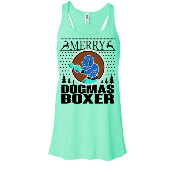 Merry Dogmas Boxer T Shirt, Cool Dog Lover T Shirt, Awesome t-shirts