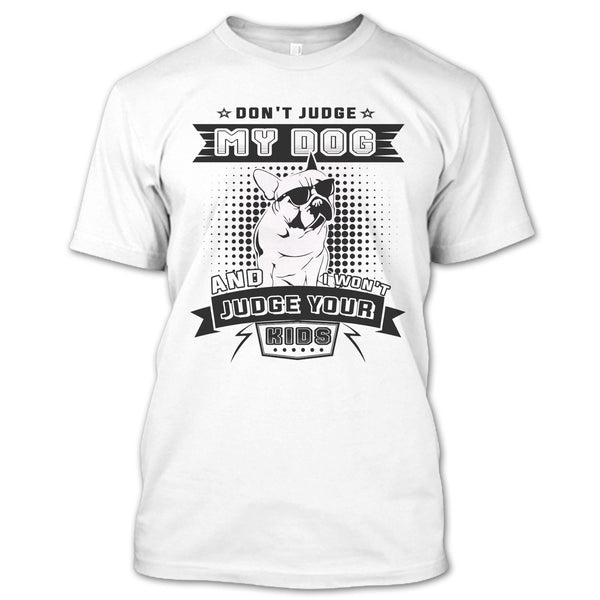 A black t-shirt with the shopify logo