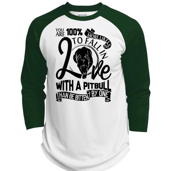 Fall In Love With A Pit Bull T Shirt, I Love Dog T Shirt, Awesome T-Shirts  (Polyester Game Baseball Jersey)