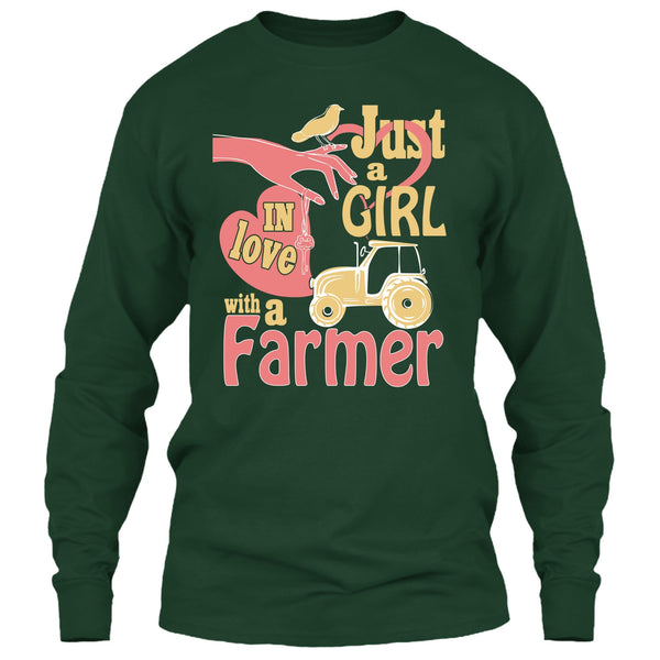 Just A Girl T Shirt, In Love With A Farmer T Shirt