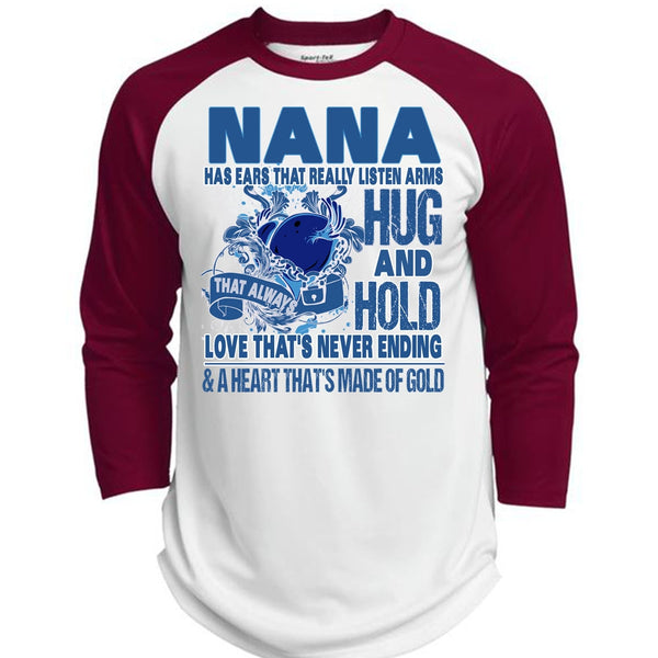 Nana Has Ears T Shirt, I Love Nana T Shirt, Awesome T-Shirts  (Polyester Game Baseball Jersey)