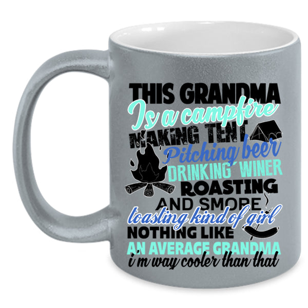 Cool Grandpa Coffee Mug, This Grandma Is A Campfire Accent Mug