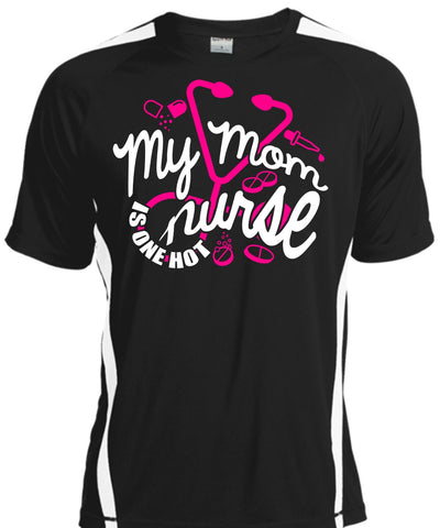 A black t-shirt with the shopify logo