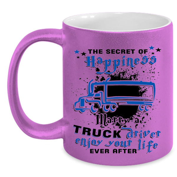 Cool Just Married Coffee Mug, Marry A Truck Driver Accent Mug