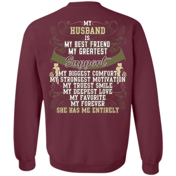 My Truest Smile T Shirt, I Love Husband Sweatshirt