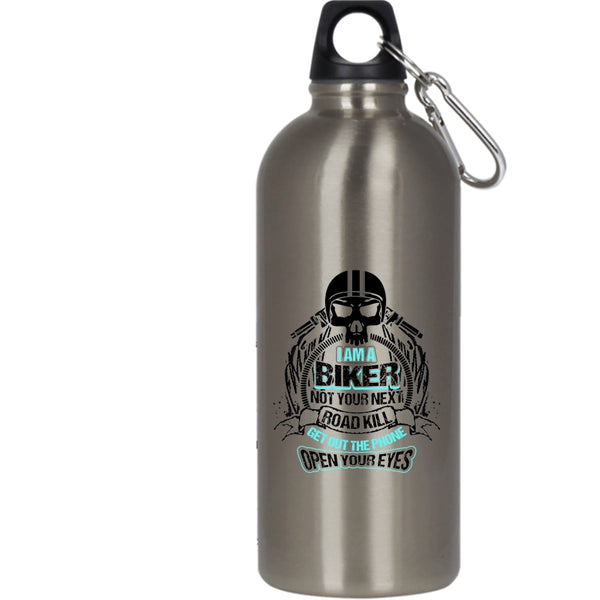 I Am A Biker 20 oz Stainless Steel Bottle,Awesome Gift For Biker Outdoor Sports Water Bottle