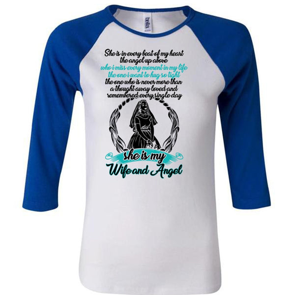 She Is My Wife And Angel T Shirt, I Love Wife T Shirt, Awesome T-Shirts