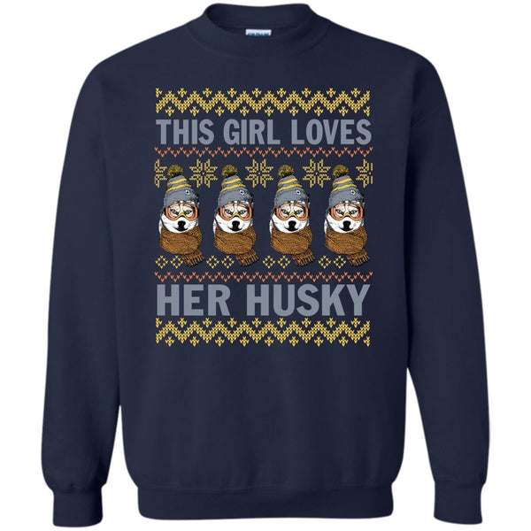 Coolest Husky T Shirt, Husky Merry Christmas Sweatshirt