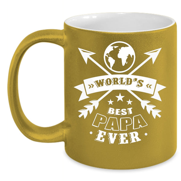 World's Best Papa Ever Coffee Mug, Best Dad Ever Coffee Cup