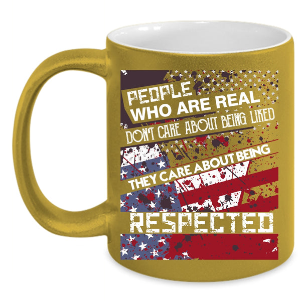 They Care About Being Respected Coffee Mug, Awesome Veteran Coffee Cup