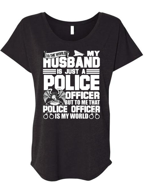 A black t-shirt with the shopify logo