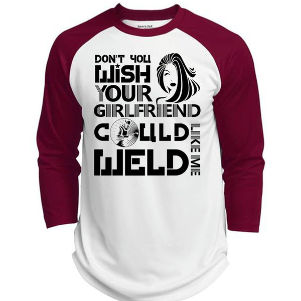 Your Girlfriend Called Welder T Shirt, I Love Welding T Shirt, Awesome T-Shirts  (Polyester Game Baseball Jersey)