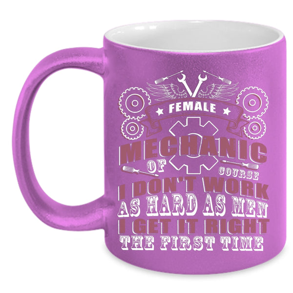Female Mechanic Coffee Mug, Cool Gift For My Mom Coffee Cup