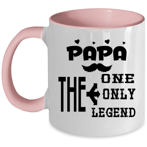 Awesome Gift For Papa Coffee Mug, Papa The One The Only Accent Mug
