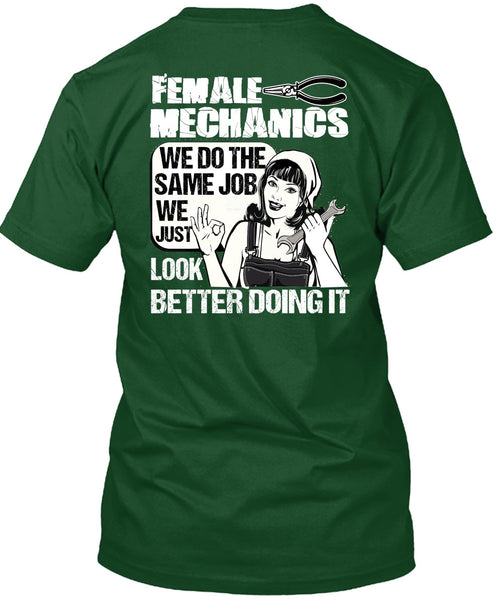 Female Mechanics T Shirt, Being A Mechanic T Shirt