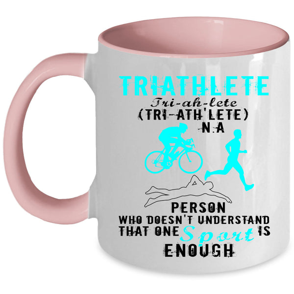 Cool Gift For Triathlete Coffee Mug, Triathlete Accent Mug