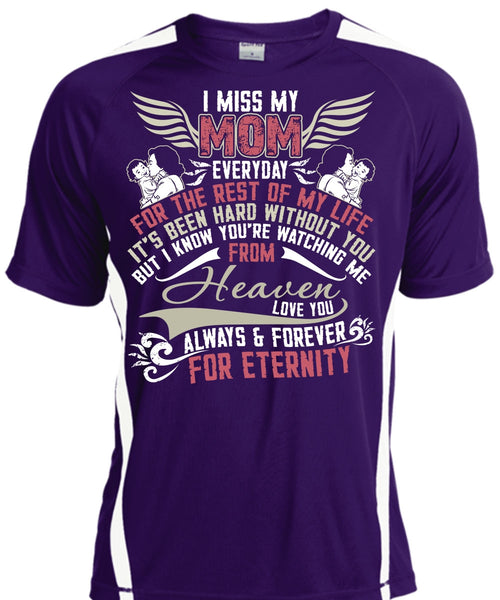 I Miss My Mom T Shirt, Watching Me From Heaven T Shirt, Cool Shirt