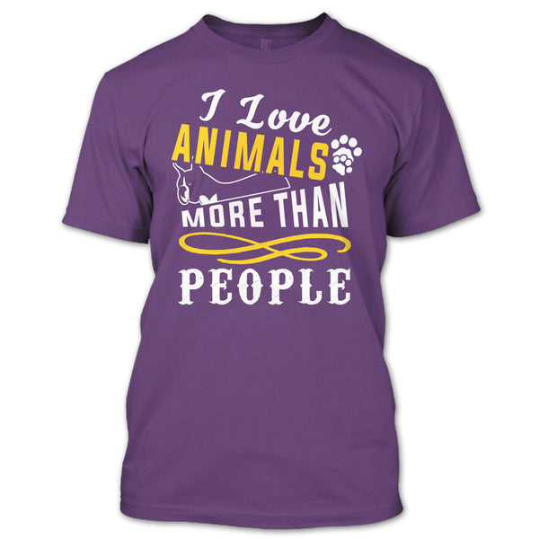 I Love Animals More Than People T Shirt, Cutest Dog In The World T Shirt