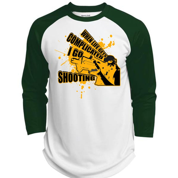 I Go Shooting T Shirt, I Love Hunting T Shirt, Awesome T-Shirts  (Polyester Game Baseball Jersey)