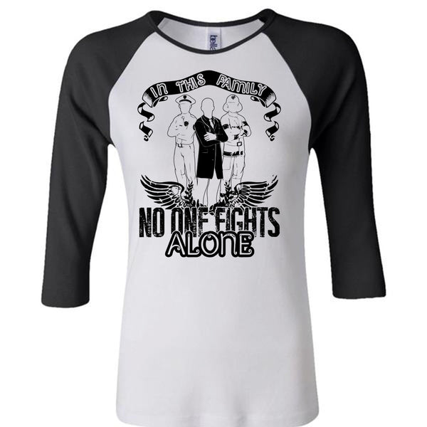In This Family No One Fights Alone T Shirt, I Love Police T Shirt, Awesome T-Shirts