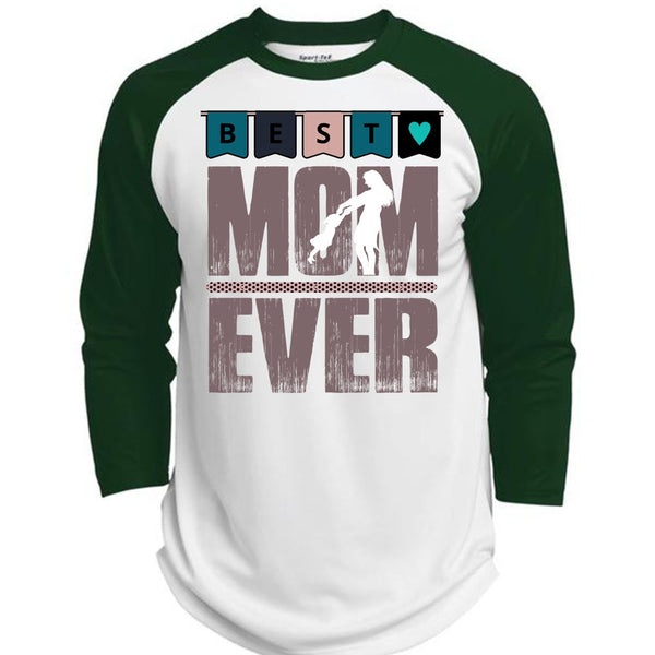 Best Mom Ever T Shirt, I Love Mom T Shirt, Awesome T-Shirts  (Polyester Game Baseball Jersey)