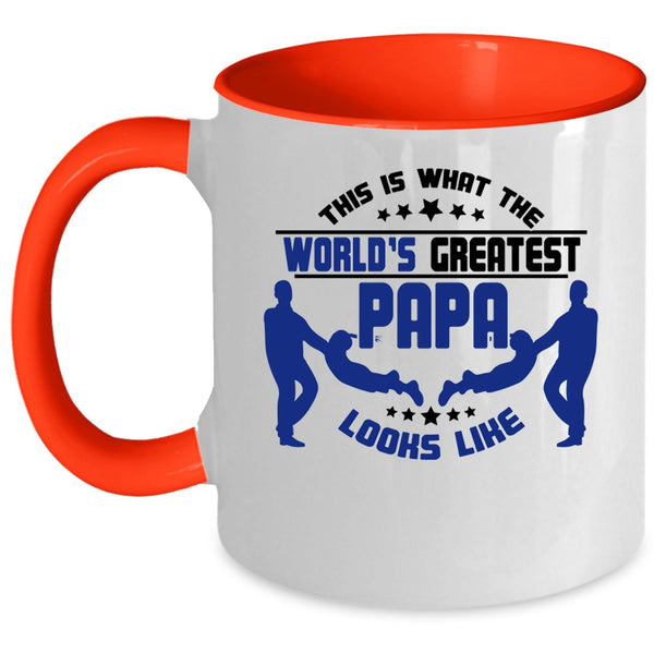 Cute Coffee Mug, What The World's Greatest Papa Looks Like Accent Mug