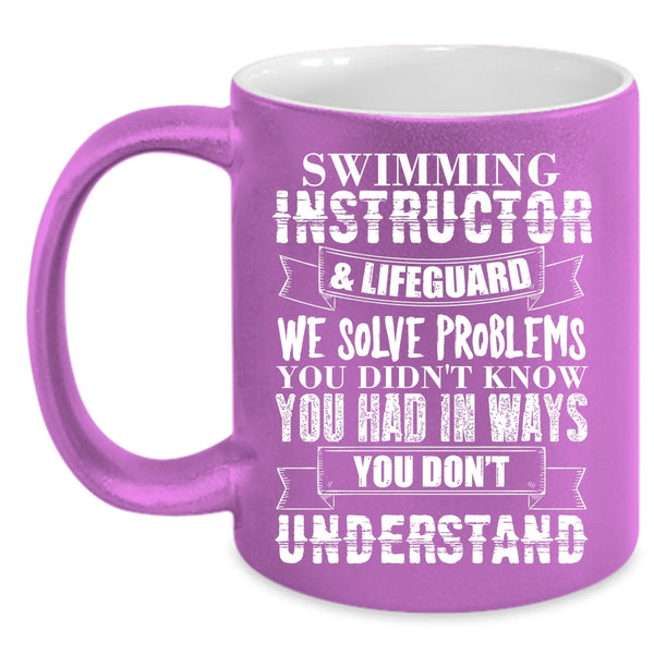 Swimming Instructor And Lifeguard Coffee Mug, Cool Instructor Coffee Cup