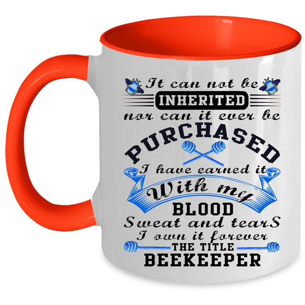 Best Beekeeper Coffee Mug, The Title Beekeeper Accent Mug