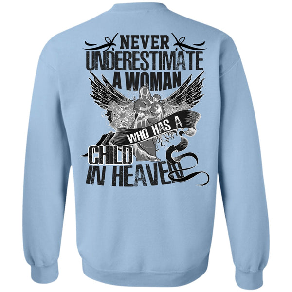 I Love Mom T Shirt, Woman Who Has A Child In Heaven Sweatshirt
