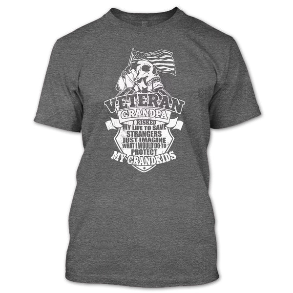 Veteran Grandpa T Shirt, I Am a Veteran Grandpa T Shirt