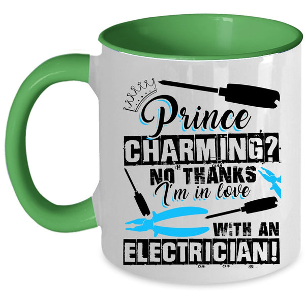 My Girlfriend Coffee Mug, I'm In Love With An Electrician Accent Mug