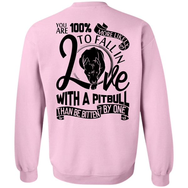 I Love Dog T Shirt, Fall In Love With A Pit Bull Sweatshirt