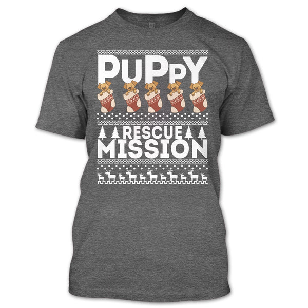 Puppy Rescue Mission T Shirt, Coolest Dog Lover T Shirt