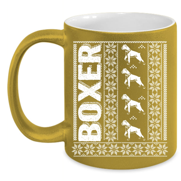 Cute Boxer Coffee Mug, Christmas Gift For Daughter Coffee Cup