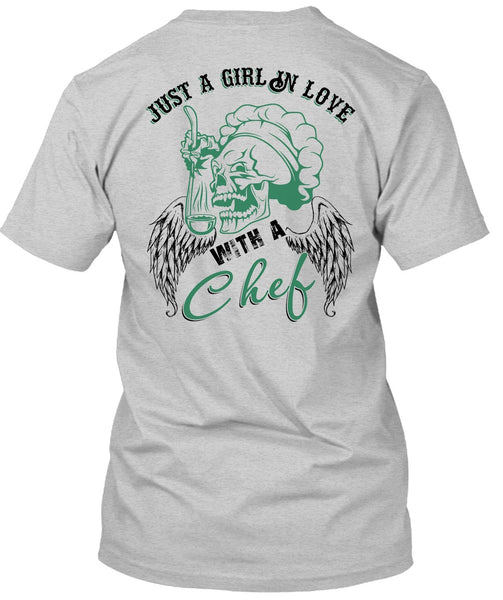 Just A Girl In Love With A Chef T Shirt, I Love Cooking T Shirt