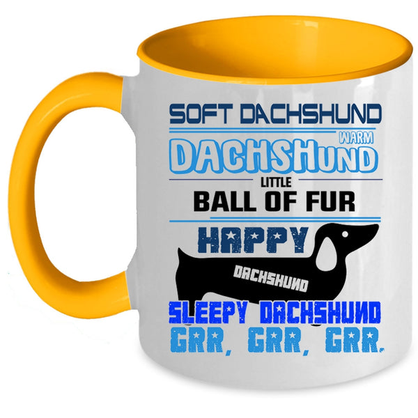 Soft Dachshund Mug, Happy Dachshund Cup, Dogs Mug