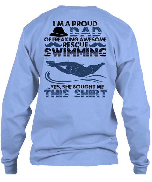 I'm A Proud Dad T Shirt, Rescue Swimming T Shirt