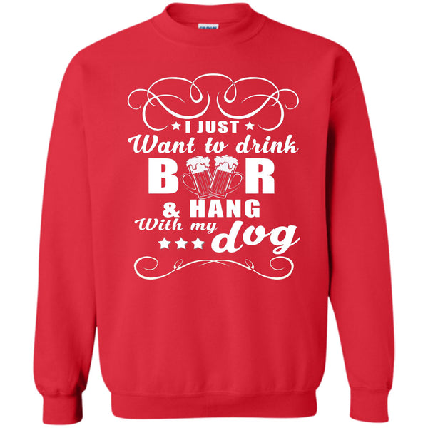 Hang Out With My Dog T Shirt, My Favorite Activity Sweatshirt