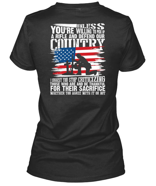 Defend Our Country T Shirt, Being A Veteran T Shirt