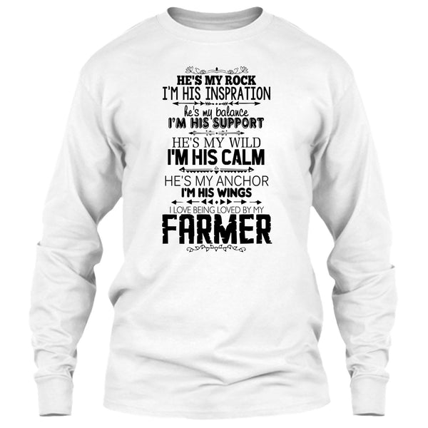 He Is My Rock T Shirt, Coolest Farmer T Shirt