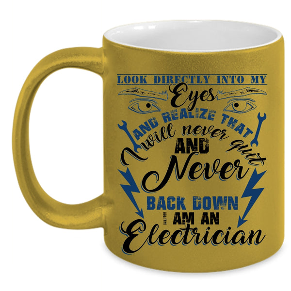 Proud To Be An Electrician Coffee Mug, I Am An Electrician Accent Mug