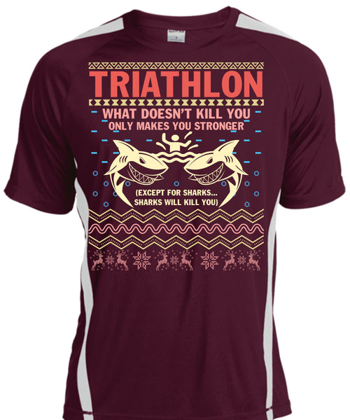 Triathlon What Doesn't Kill You T Shirt, I Love Christmas T Shirt, Cool Shirt