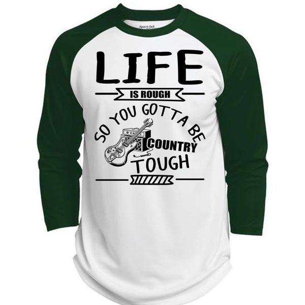 Life Is Rough T Shirt, I Love Guitar T Shirt, Awesome T-Shirts  (Polyester Game Baseball Jersey)
