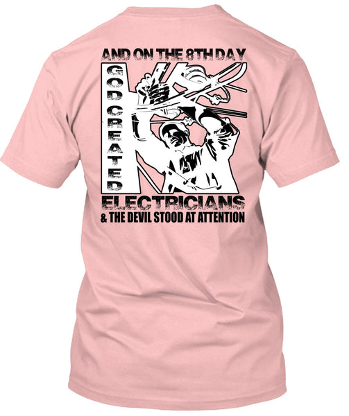 God Created Electricians T Shirt, I Love Electrician T Shirt