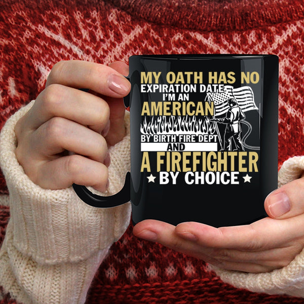 I'm An American And A Firefighter Coffee Mug, American Flag Coffee Cup