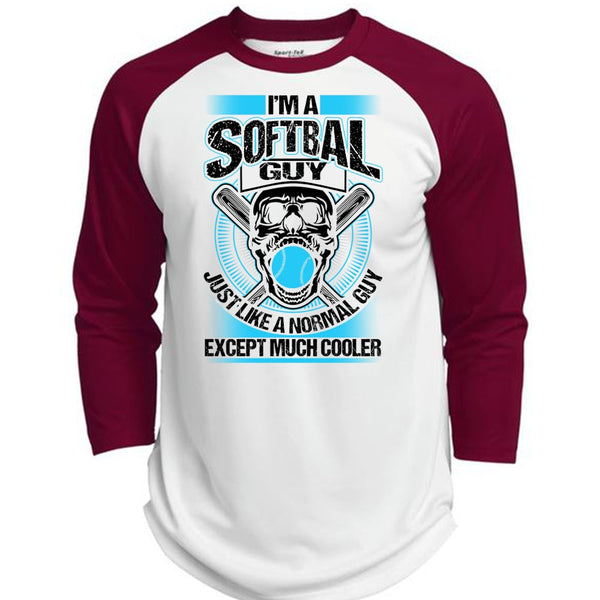 I'm A Softball Guy T Shirt, Being A Softball Coach T Shirt, Awesome T-Shirts  (Polyester Game Baseball Jersey)