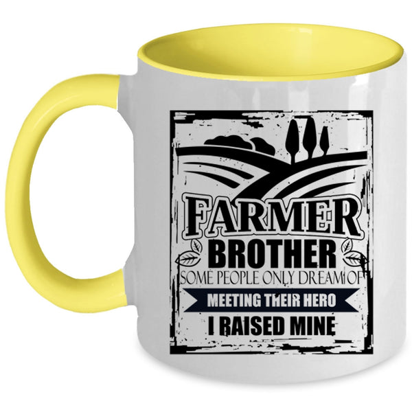 I Raise A Farmer Coffee Mug, Farmer Brother Accent Mug