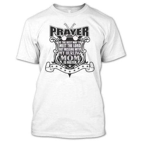 A black t-shirt with the shopify logo