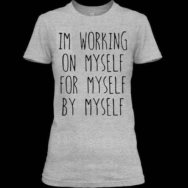 A black t-shirt with the shopify logo