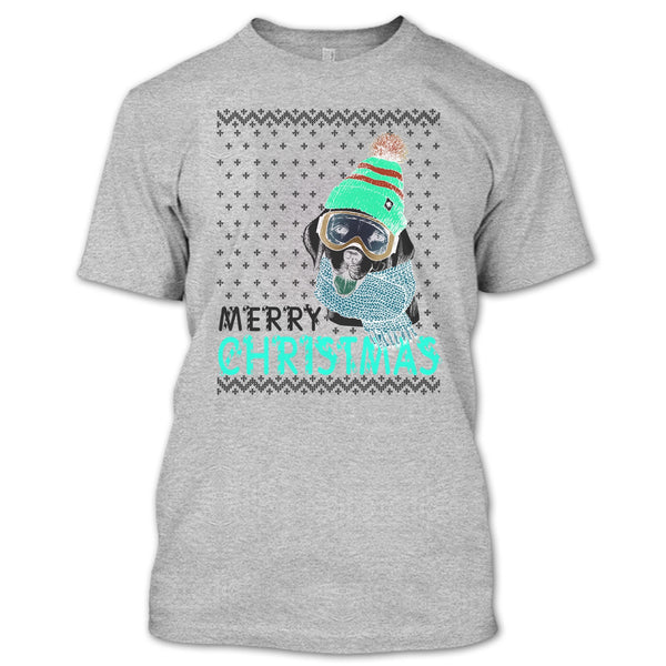 Dog Merry Christmas T Shirt, Coolest Merry Christmas Gift T Shirt